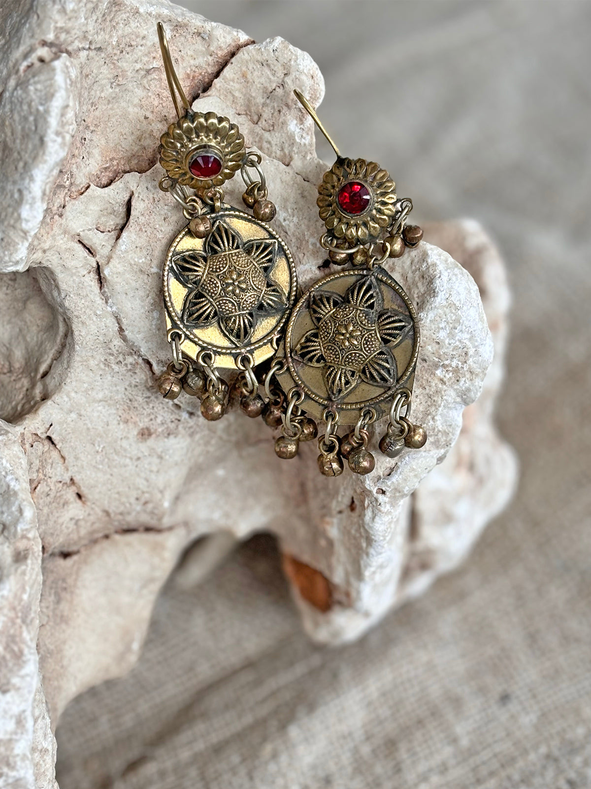 Azhra Earrings - Red