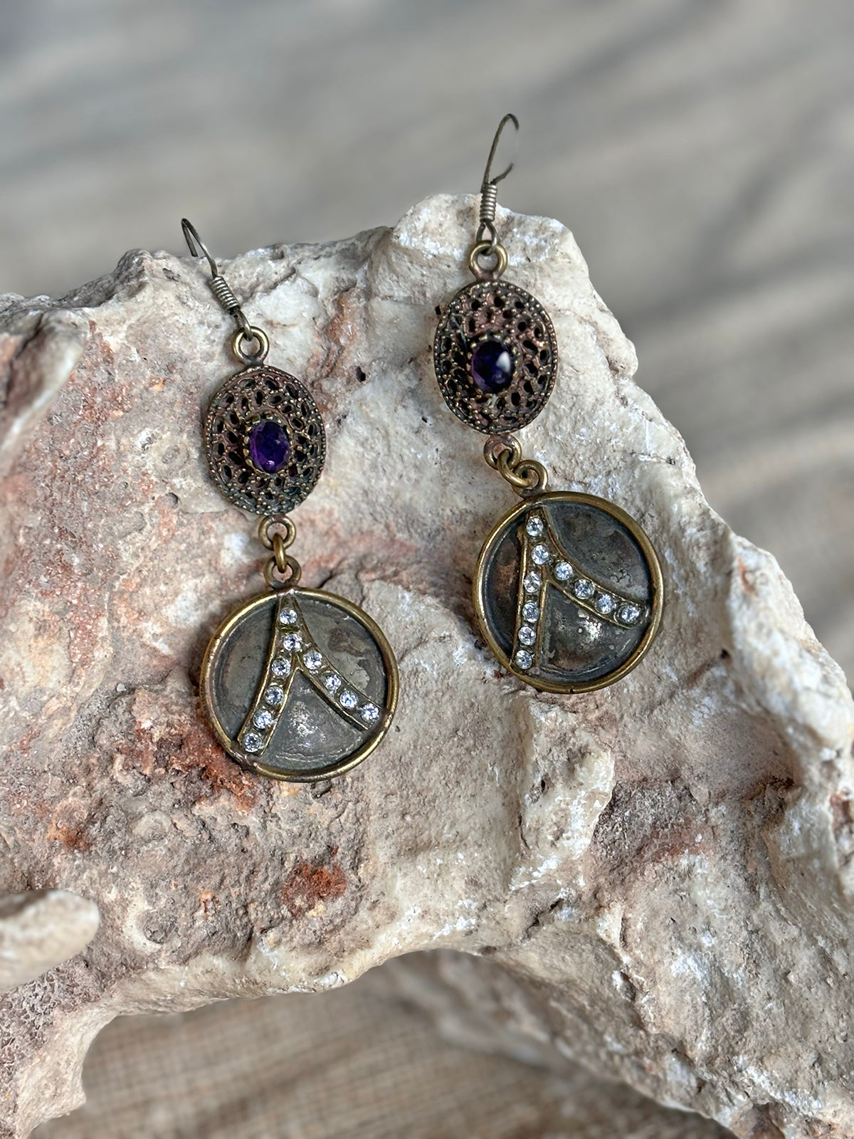 Arma Earrings - Purple