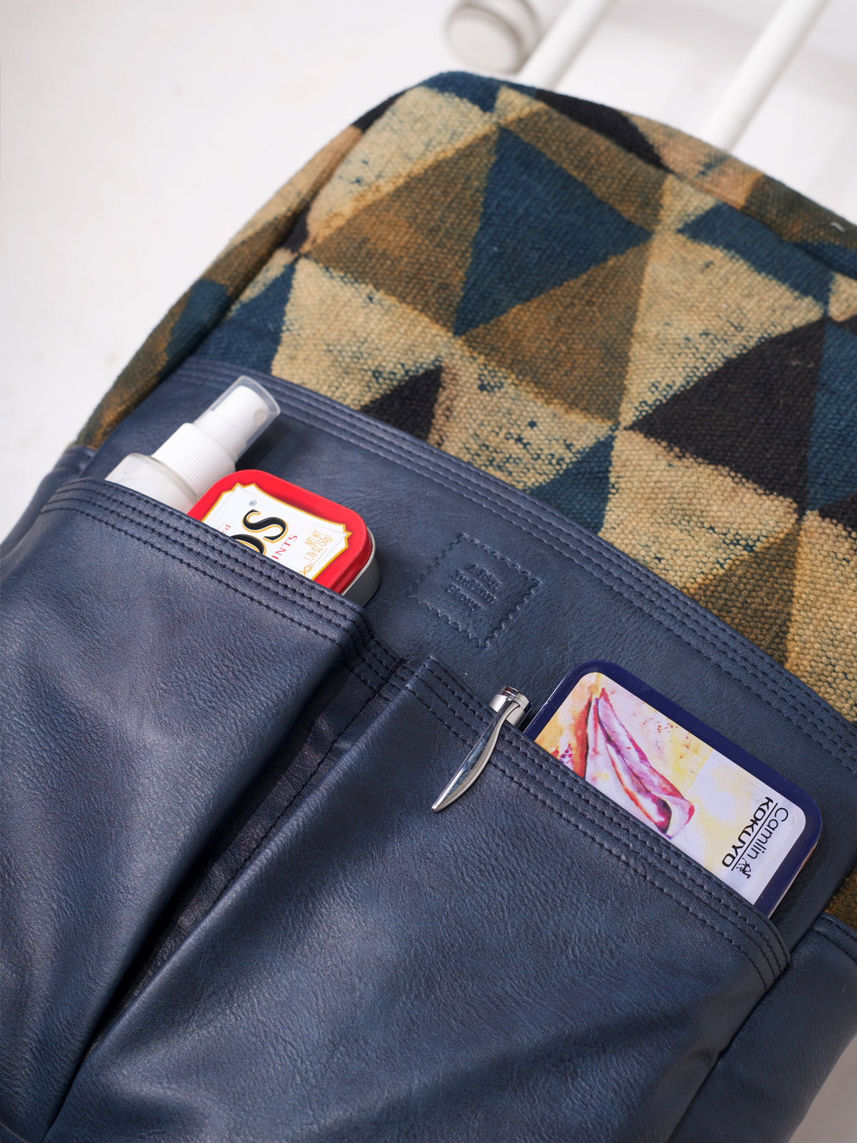 The Ajrakh Retro Backpack