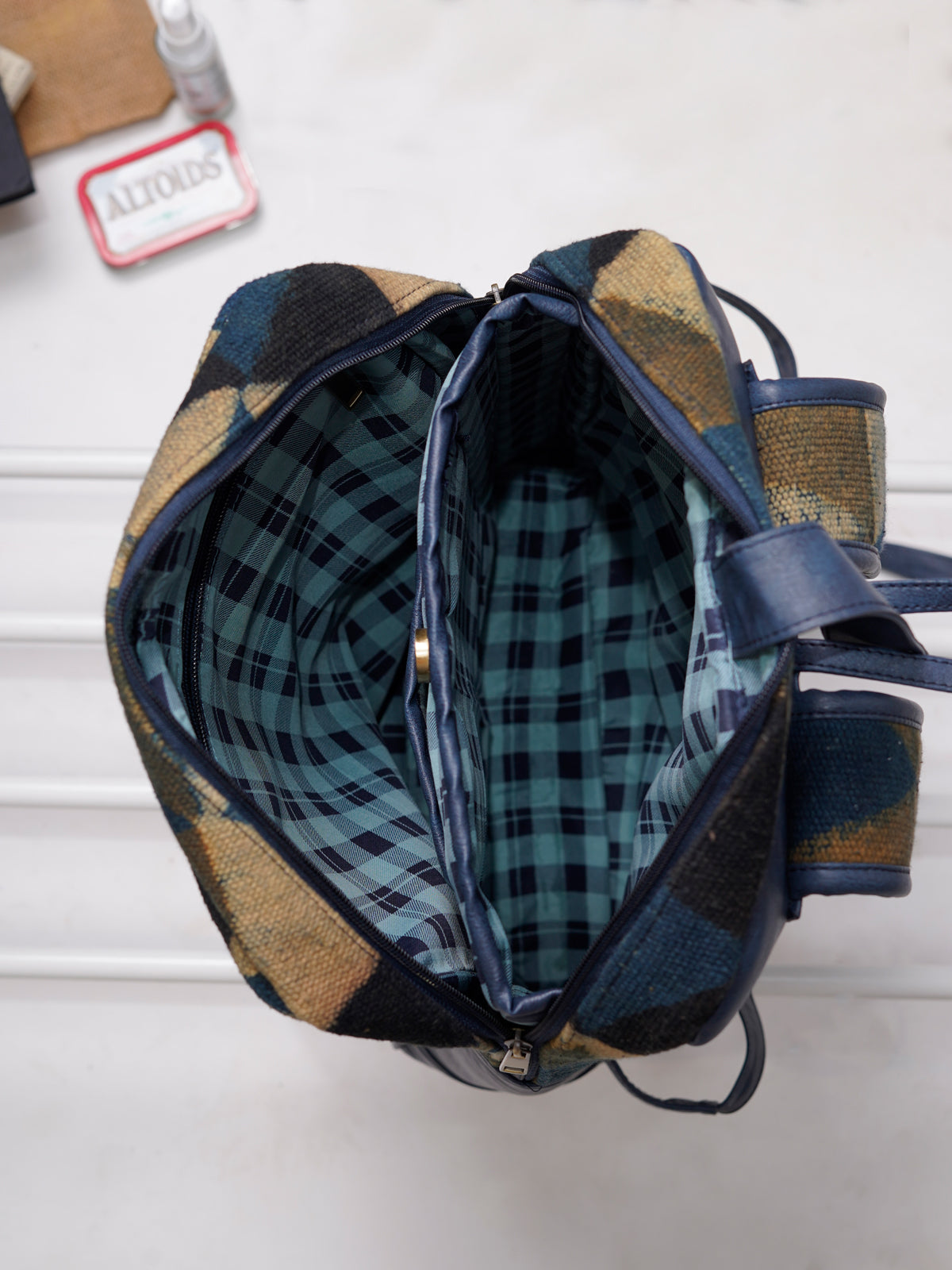 The Ajrakh Retro Backpack