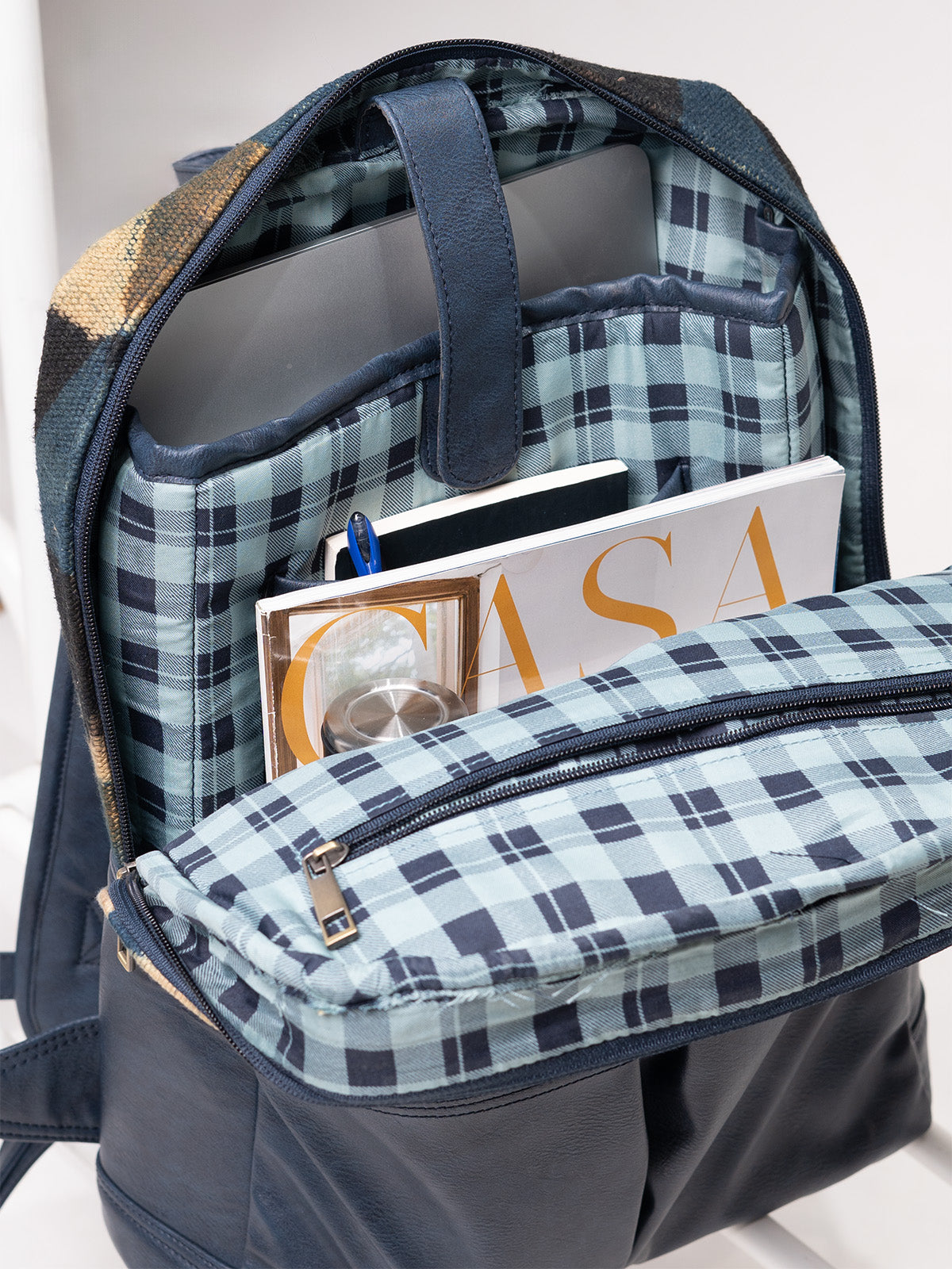 The Ajrakh Retro Backpack