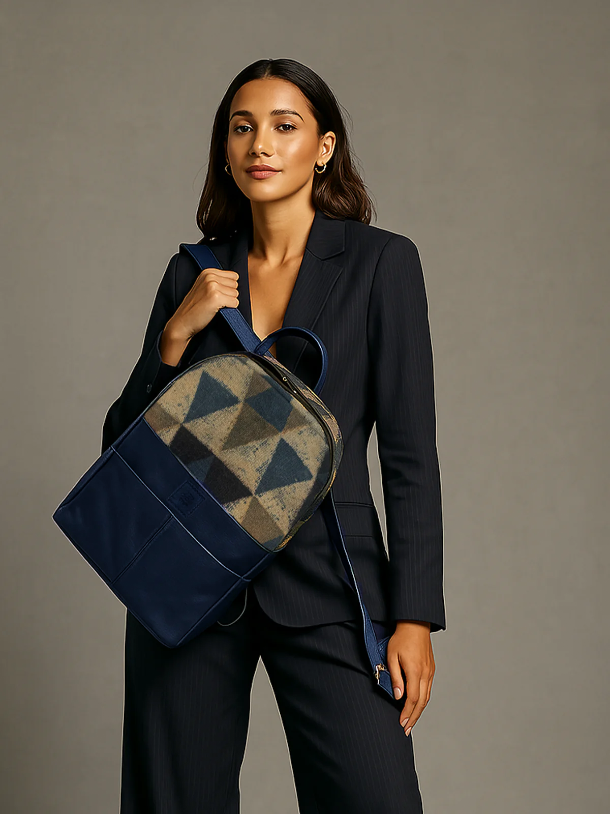 The Ajrakh Retro Backpack