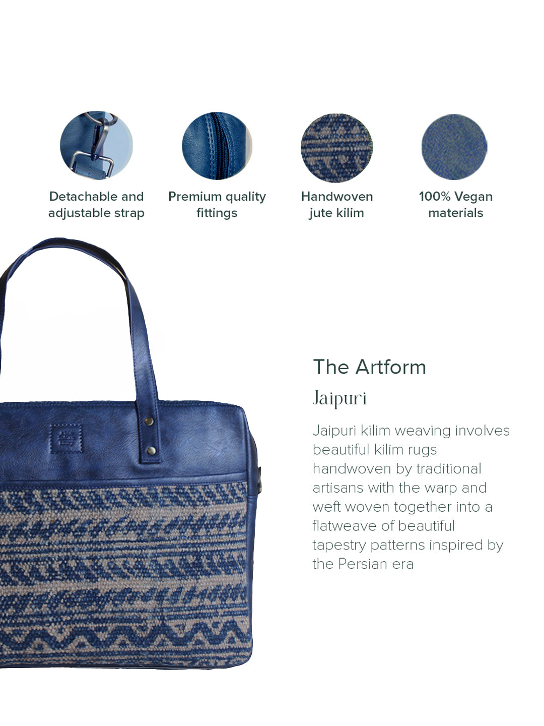 The Jaipuri Laptop Traveller - Indigo