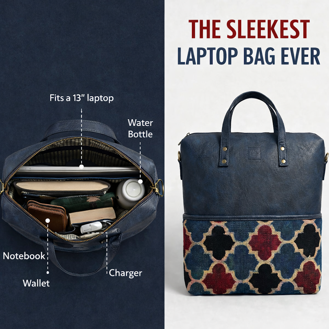 The Ajrakh Convertible - Indigo