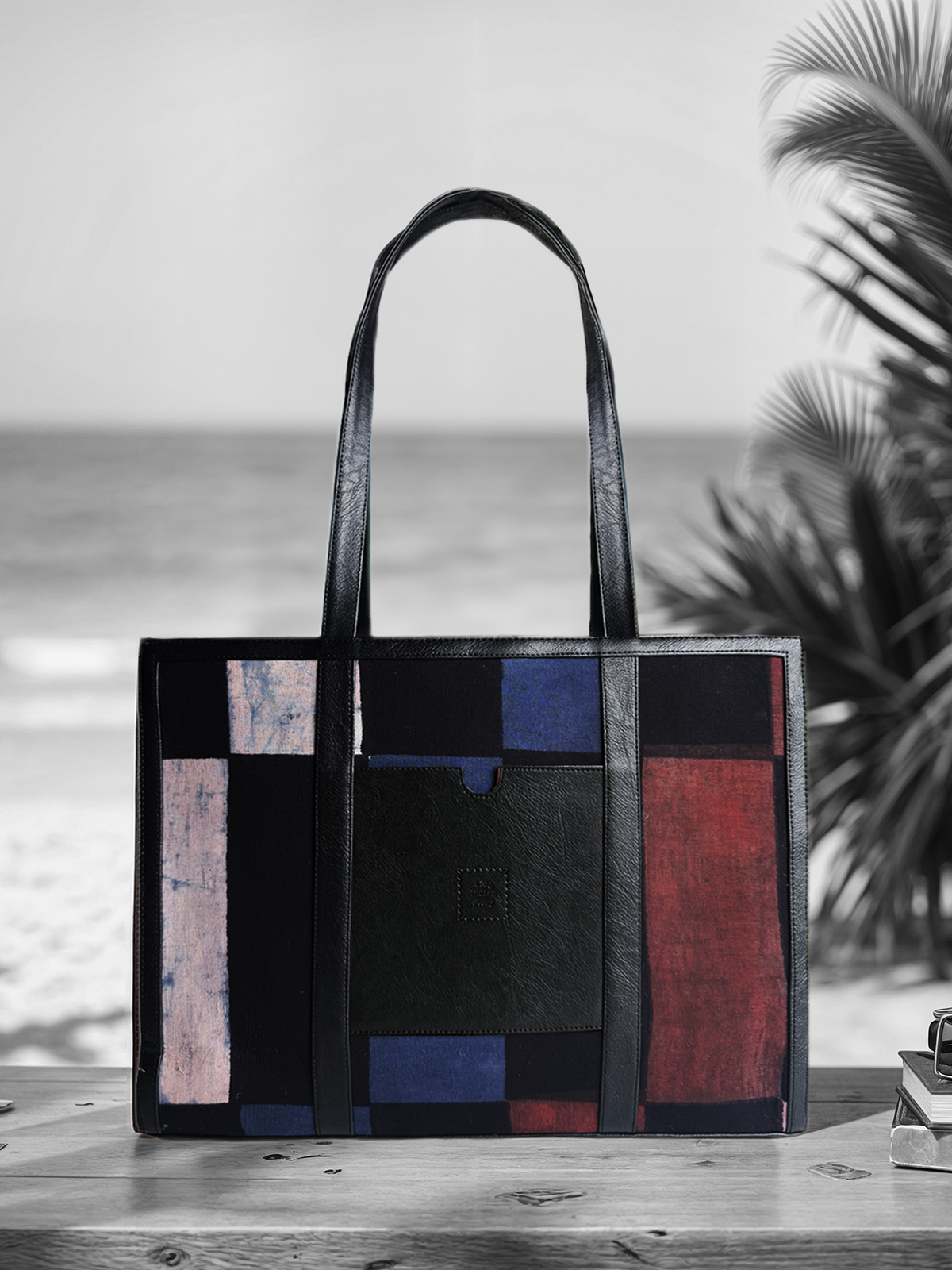 The Urban Ajrakh Tote Black