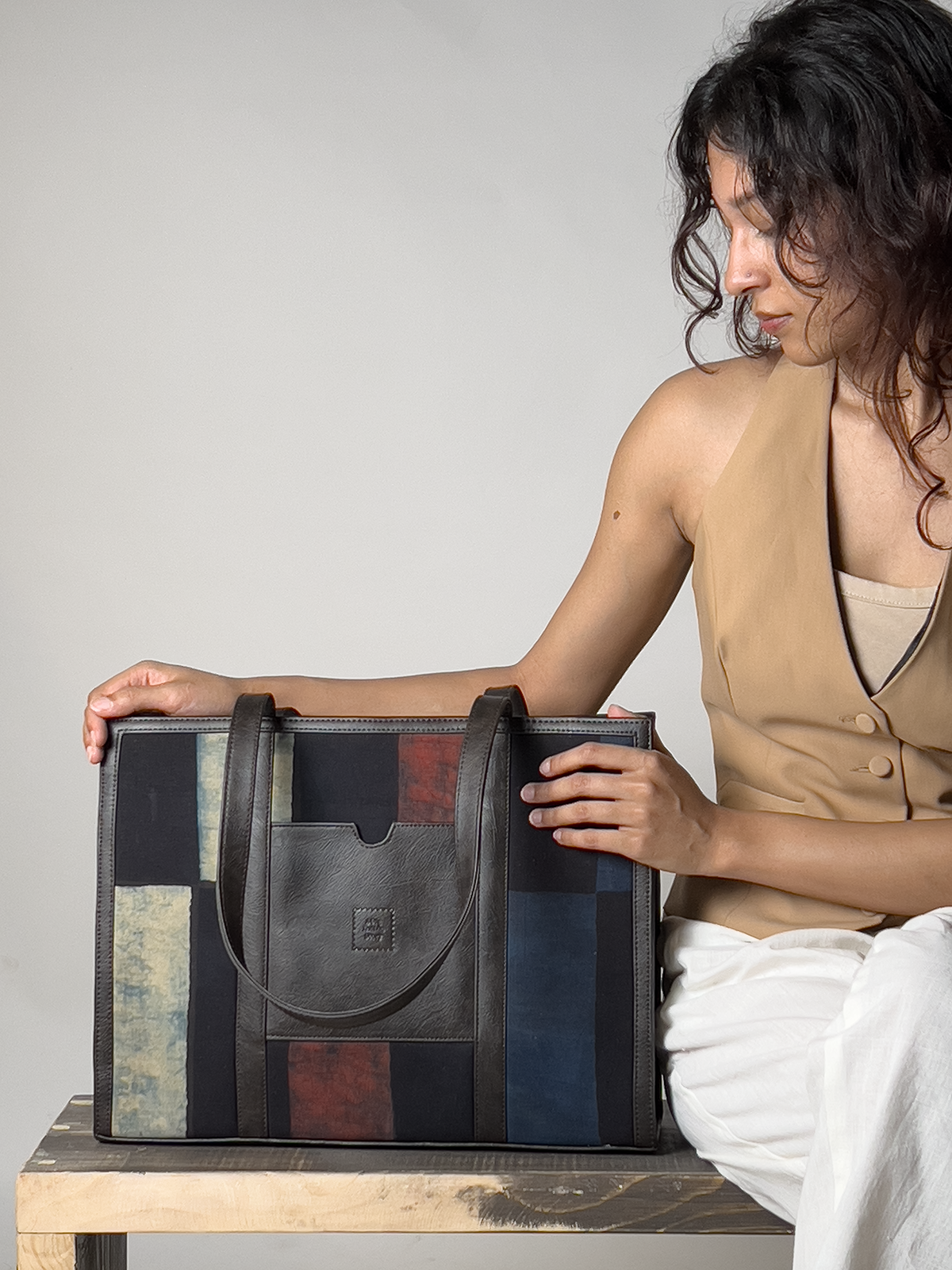 The Urban Ajrakh Tote Black