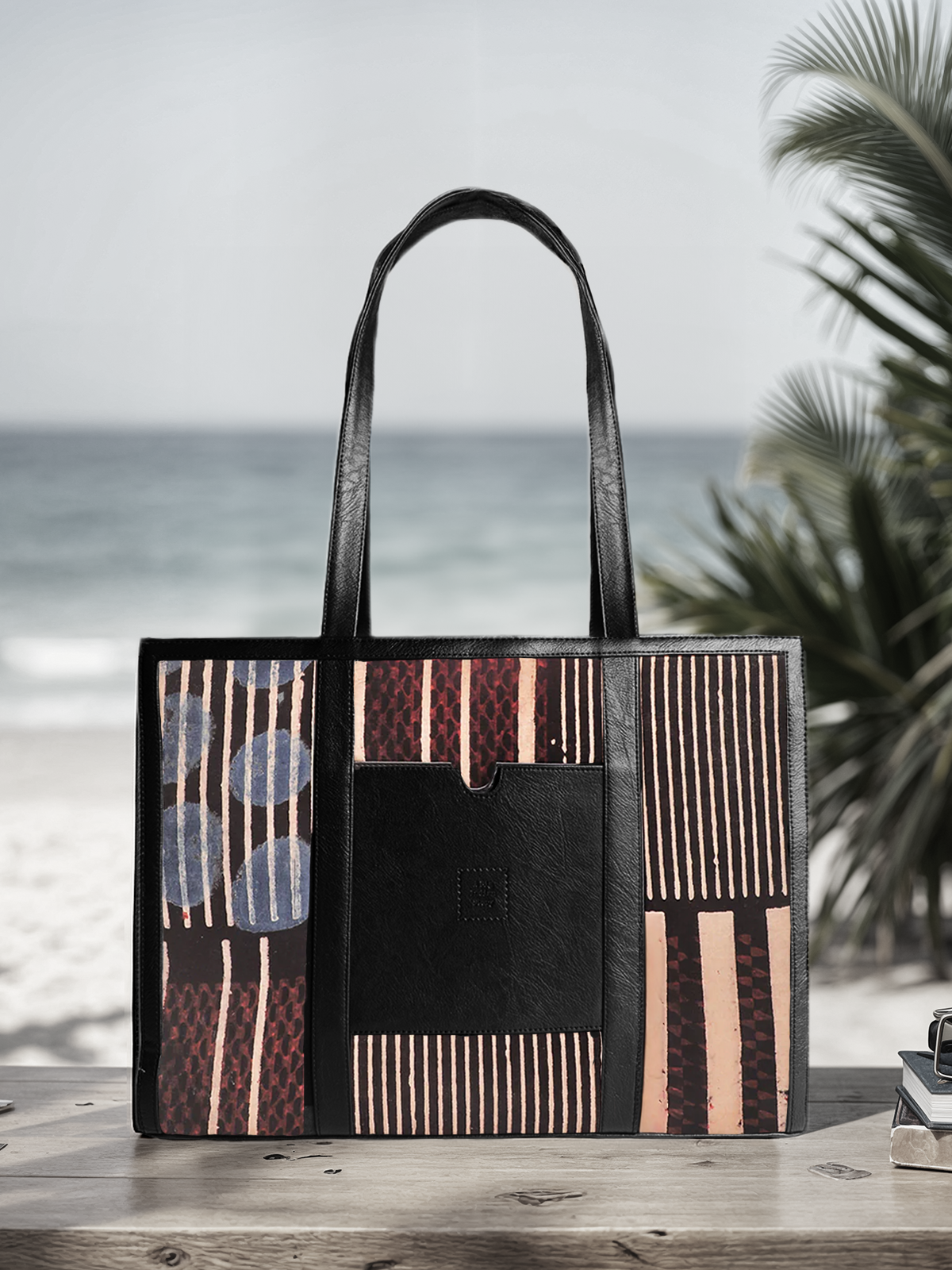 The Urban Ajrakh Tote - Black II