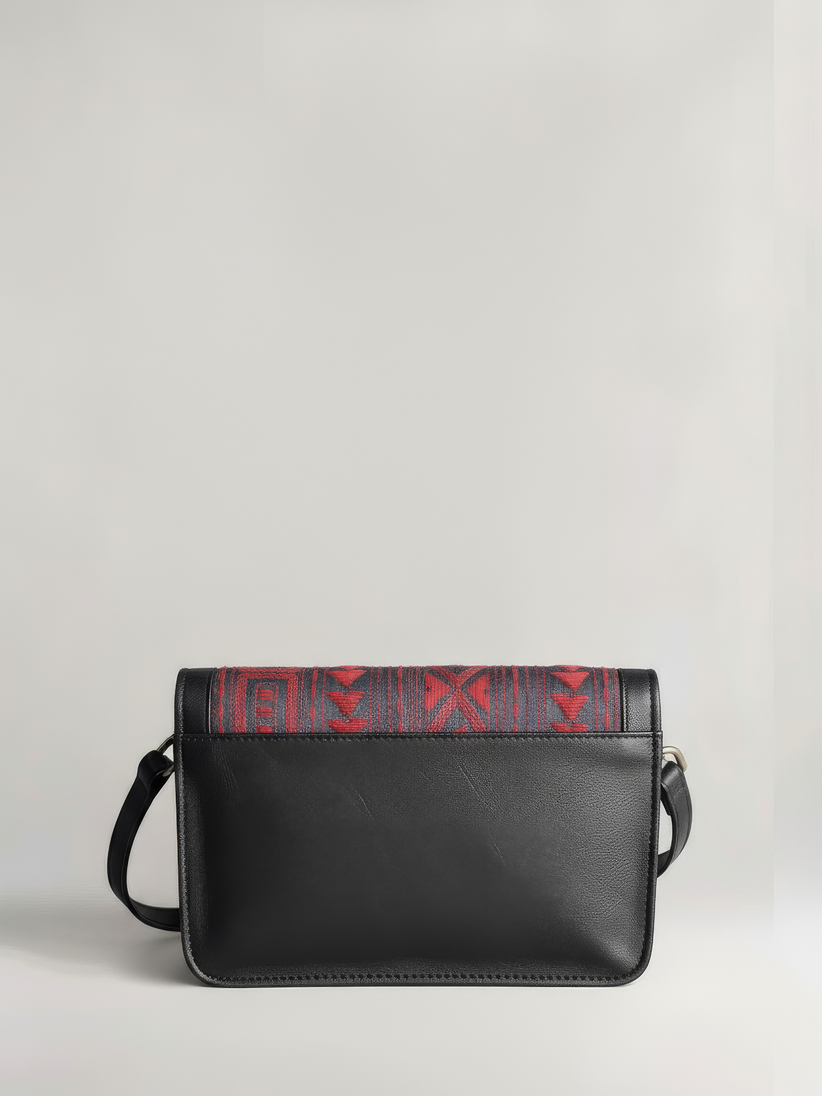 Kantha Festive Clutch - Black