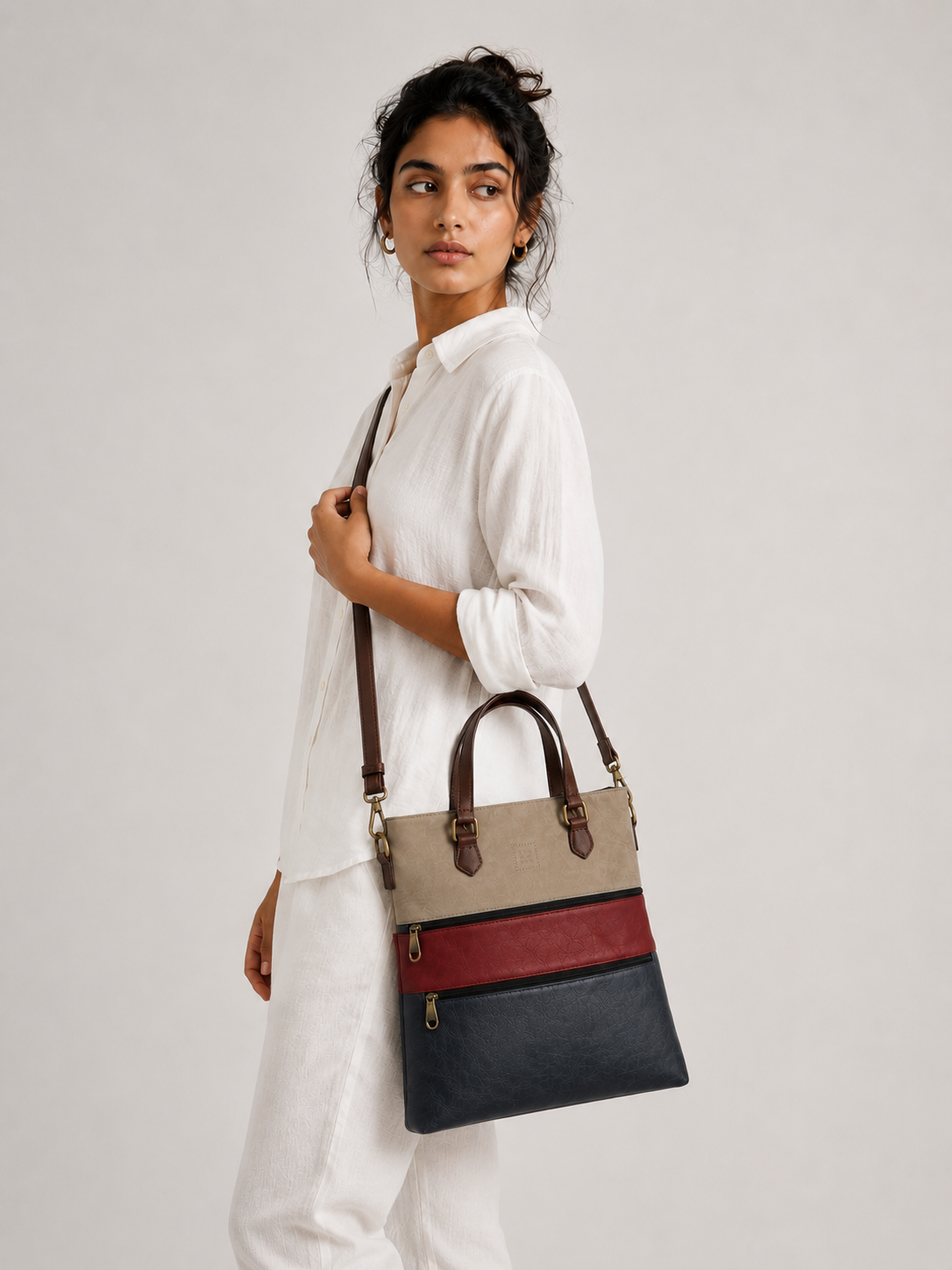 The Rubix Sling - Grey, Red, Indigo