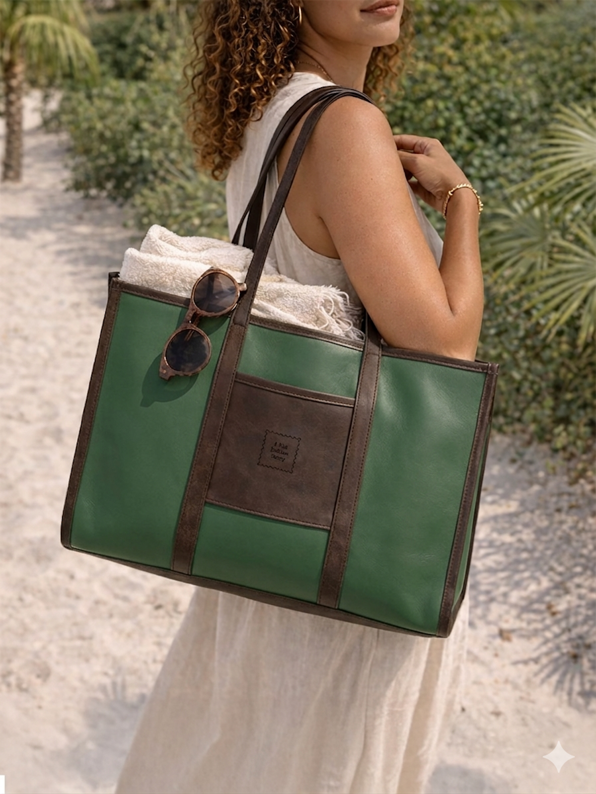 The Summer Tote - Palm Green