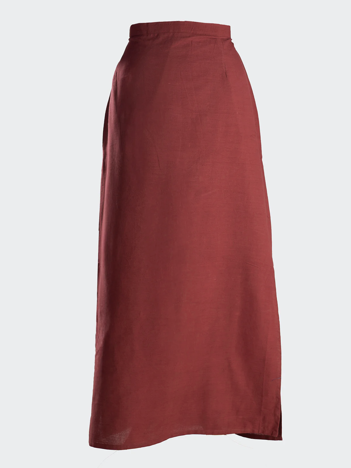 Kala Cotton Maxi Skirt - Earthy Red