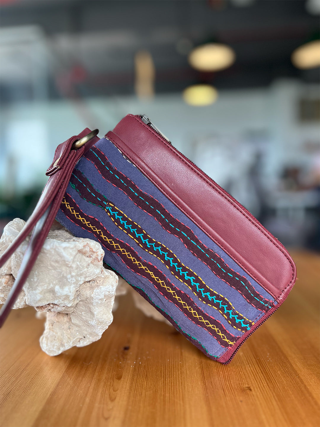 Lambani Wallet - Maroon