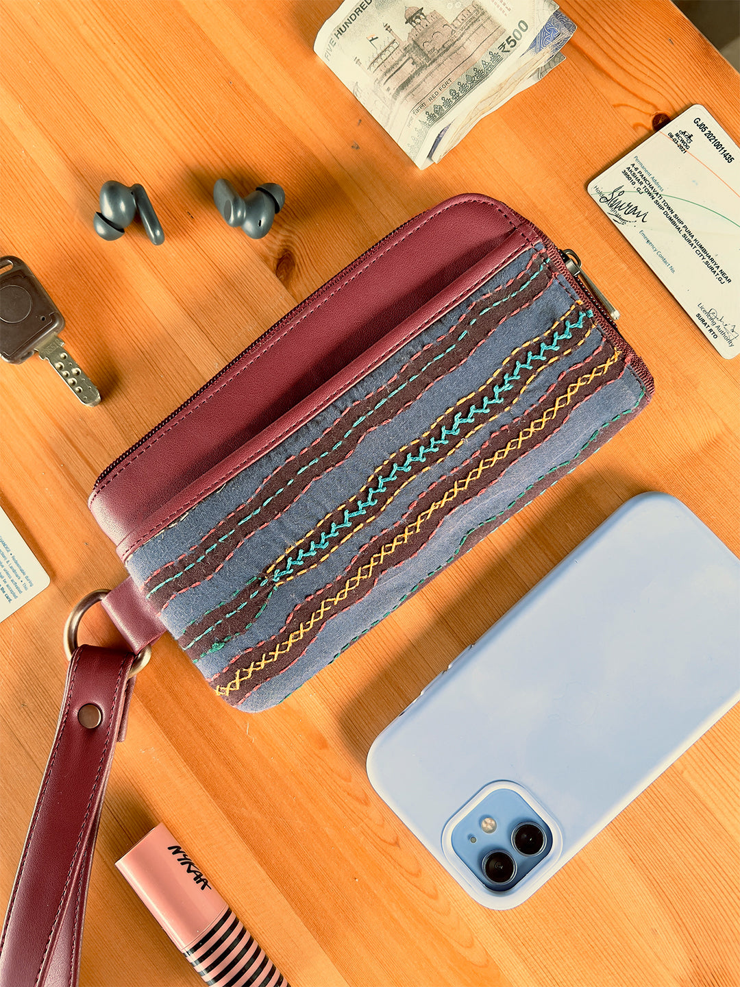 Lambani Wallet - Maroon