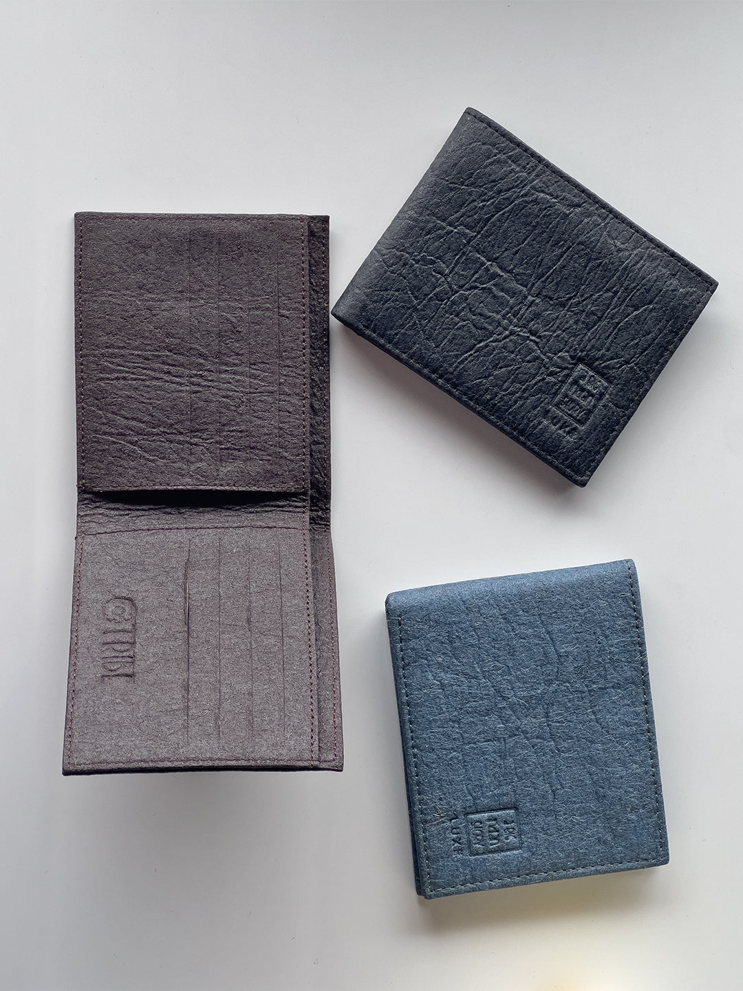Pinatex Wallet - Blue
