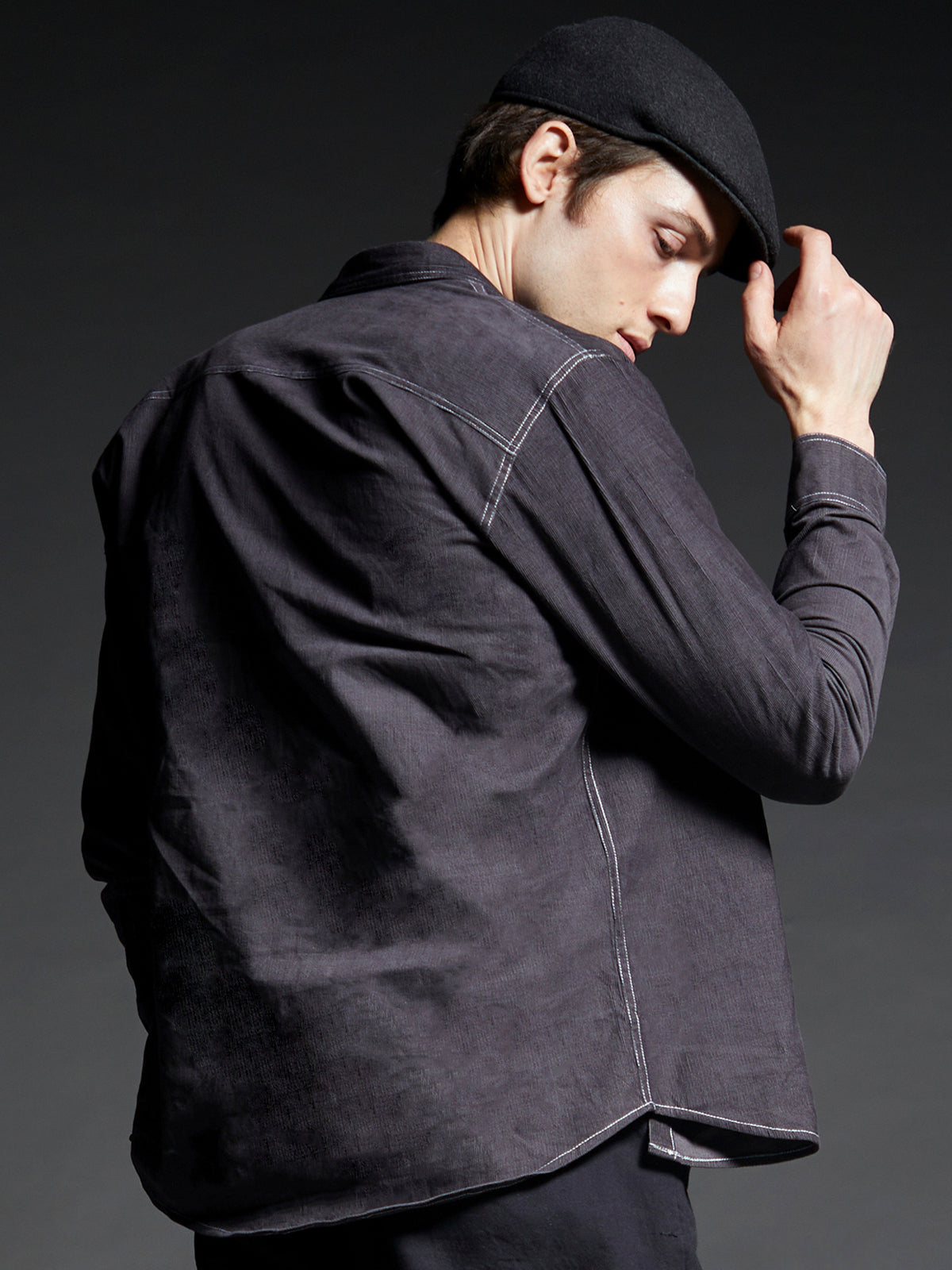 Sicilian Grey - Organic Corduroy Shirt