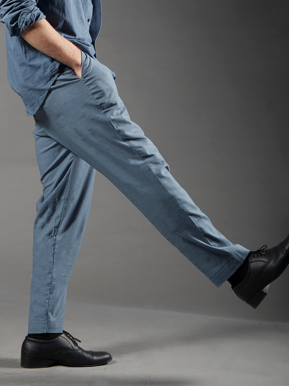 Moroccan Blue- Kala Cotton Trousers