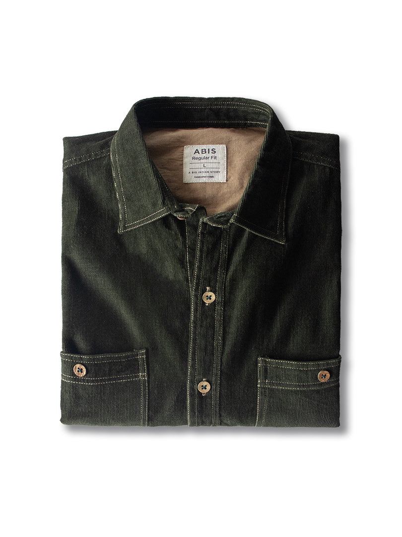 Brazilian Green - Organic Corduroy Shirt