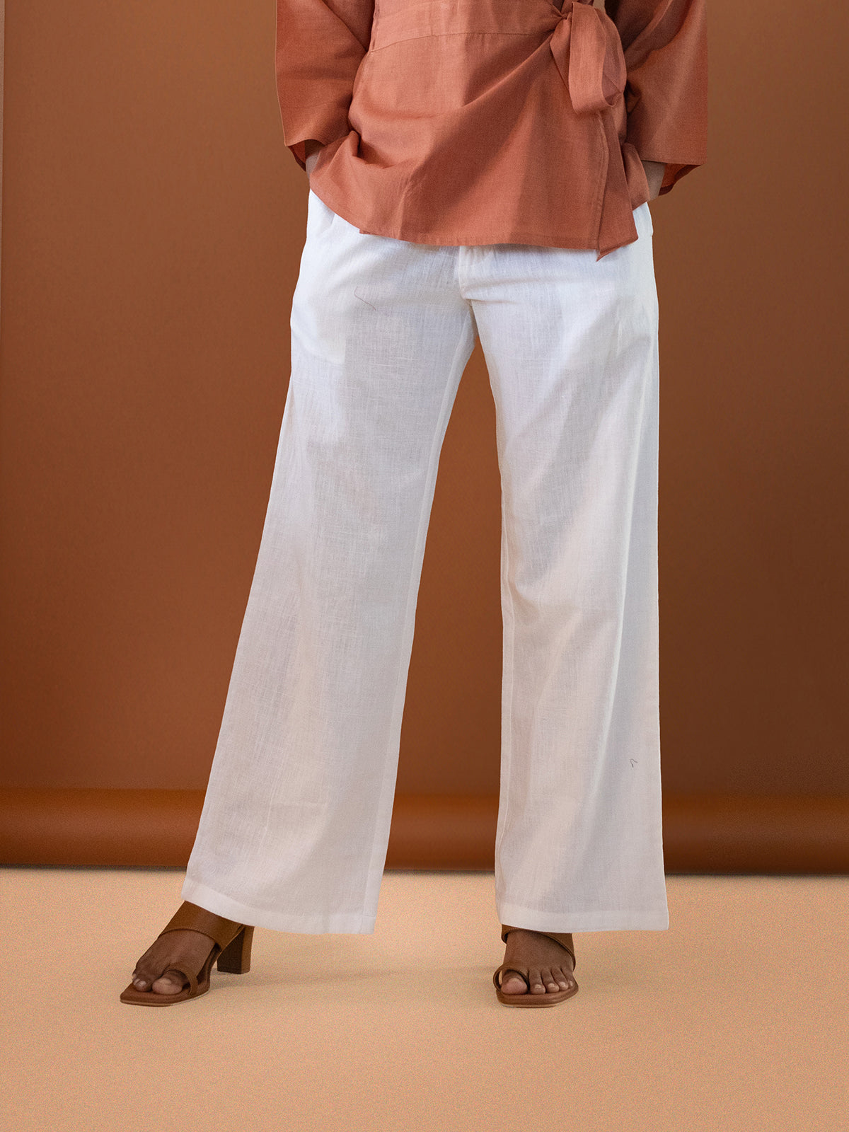Kala Cotton Trousers - White