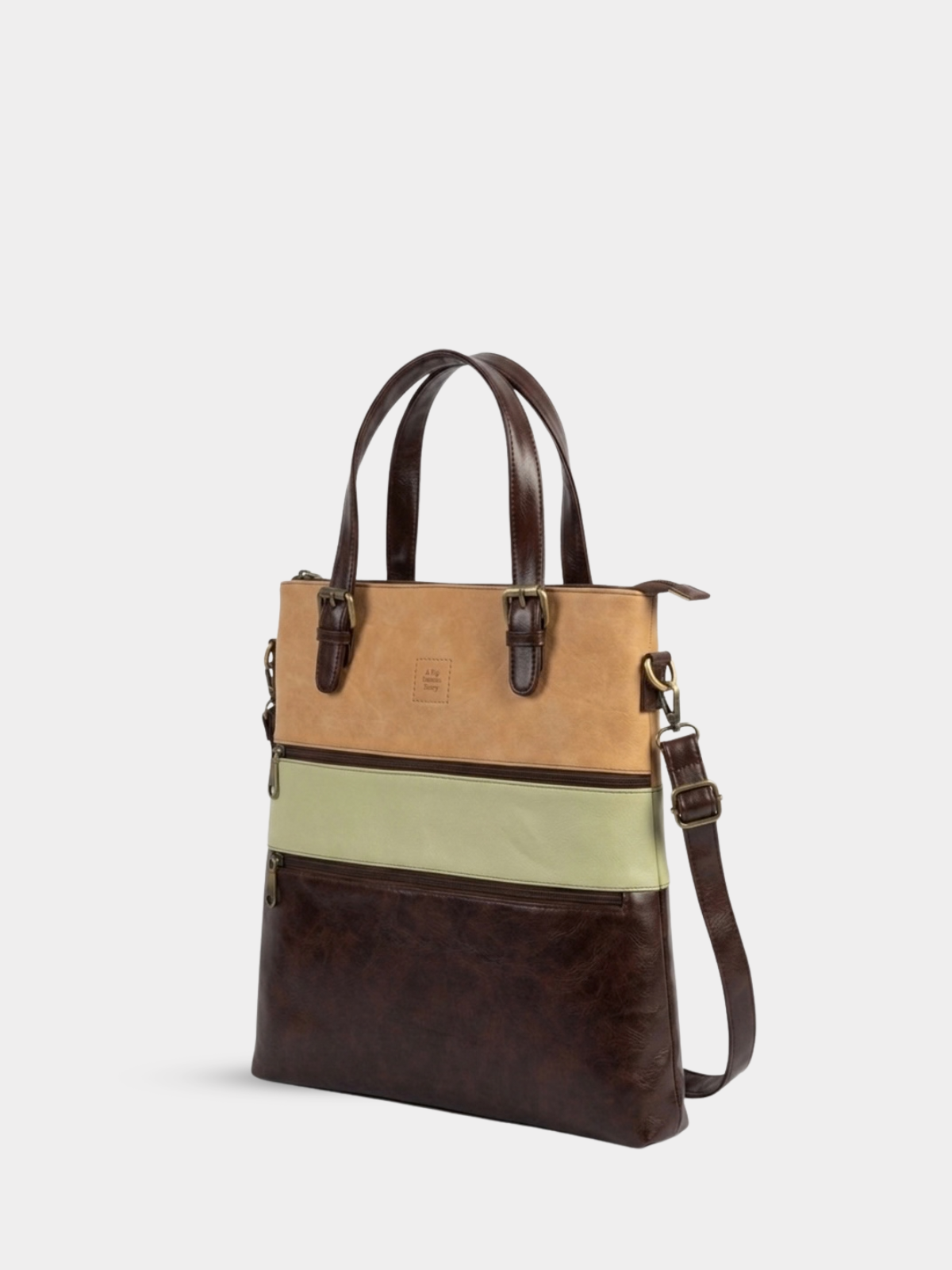 The Rubix Sling - Light tan, Lime, Brown