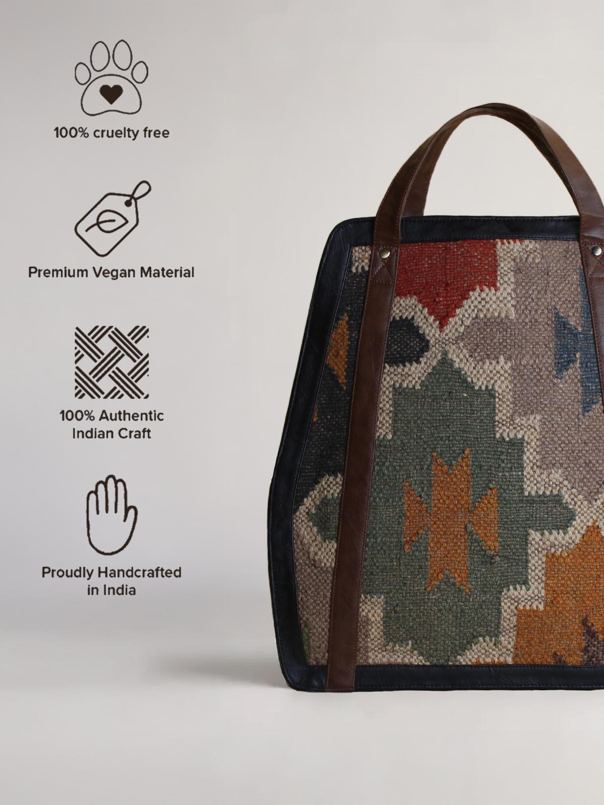 The Jaipuri Structured Tote - NEW
