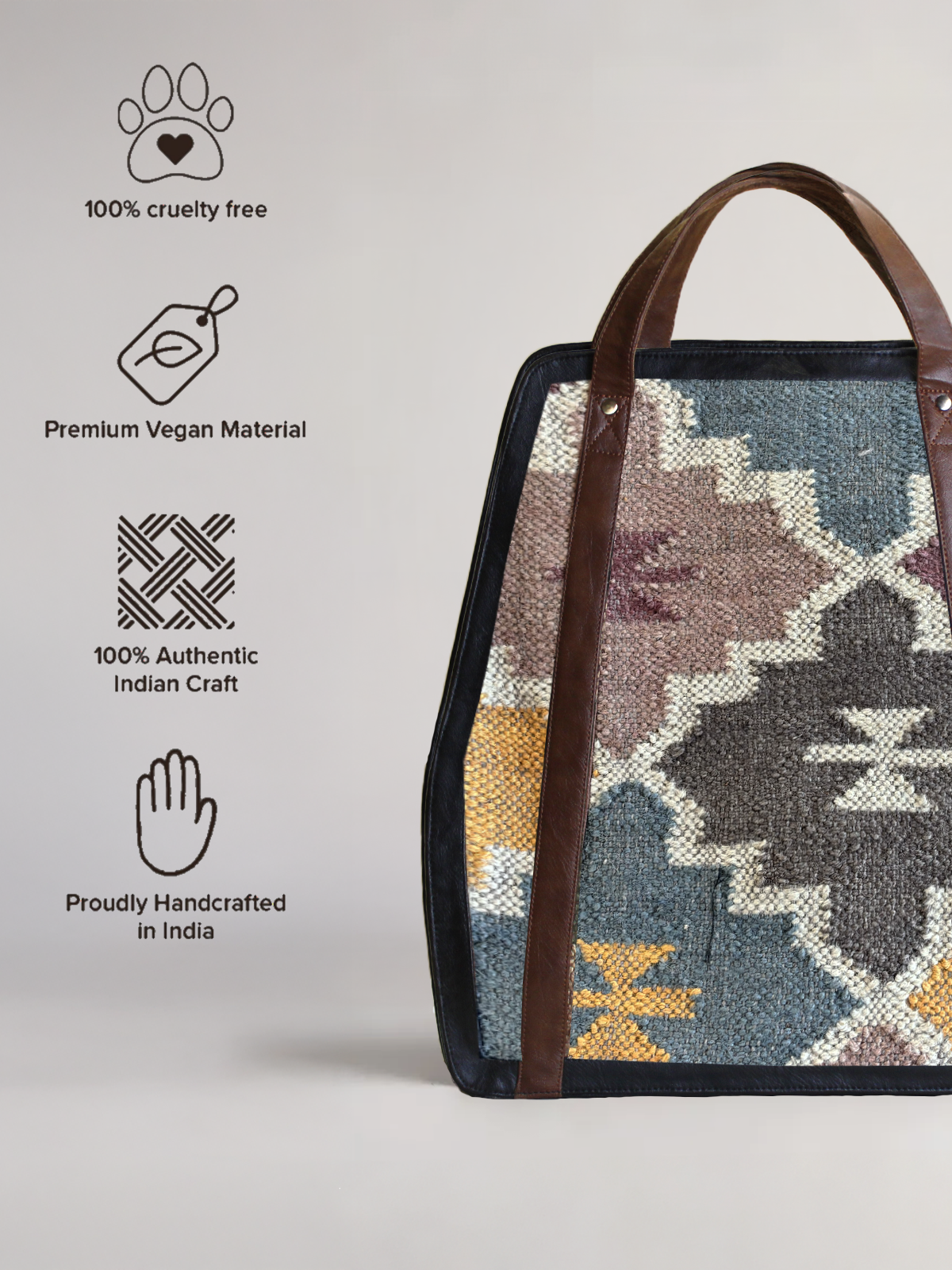 The Jaipuri Structured Tote - NEW