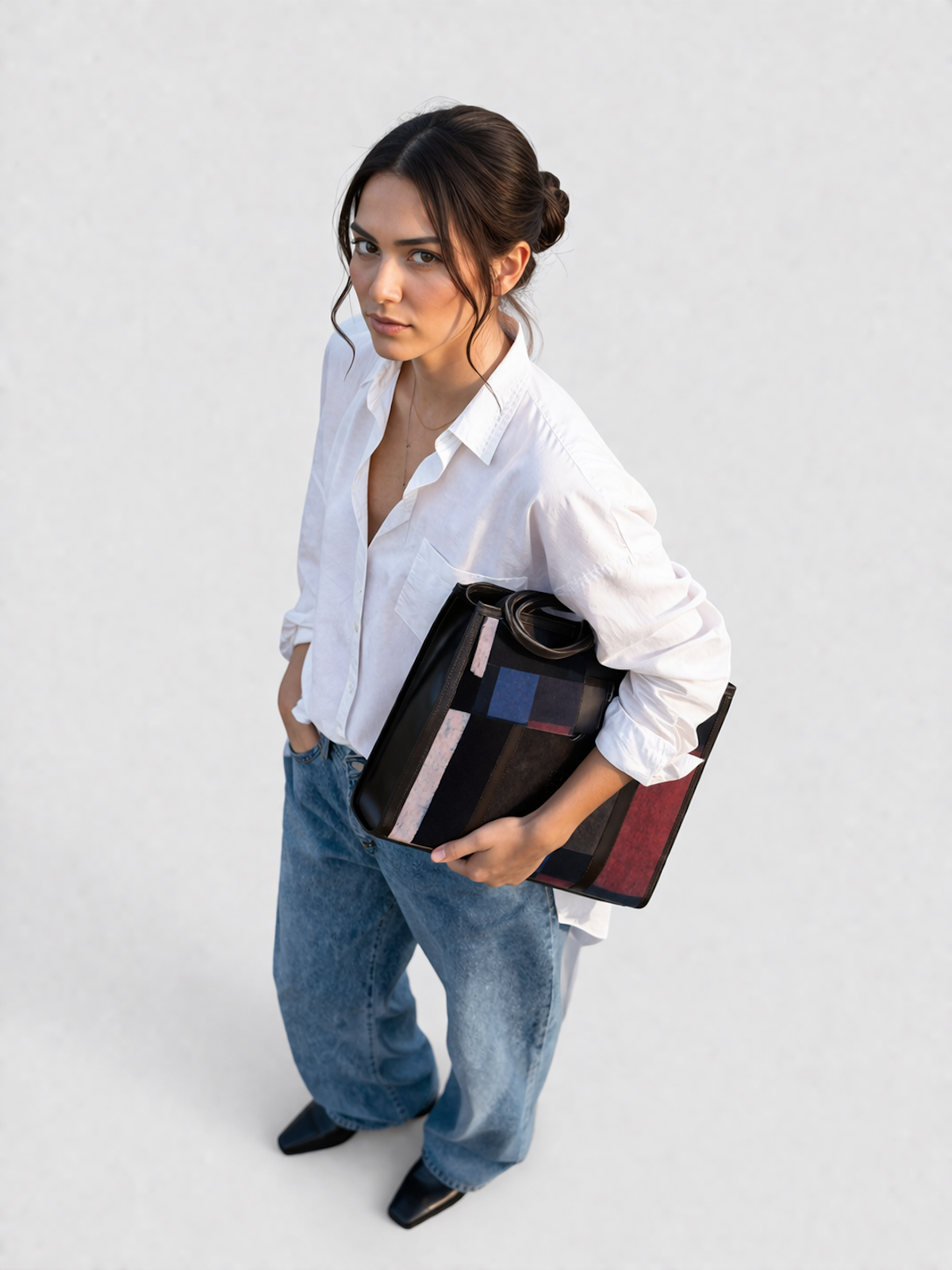 The Urban Ajrakh Tote - Black