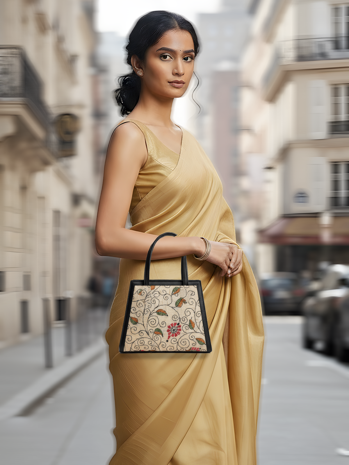 Kantha Party Sling - Black