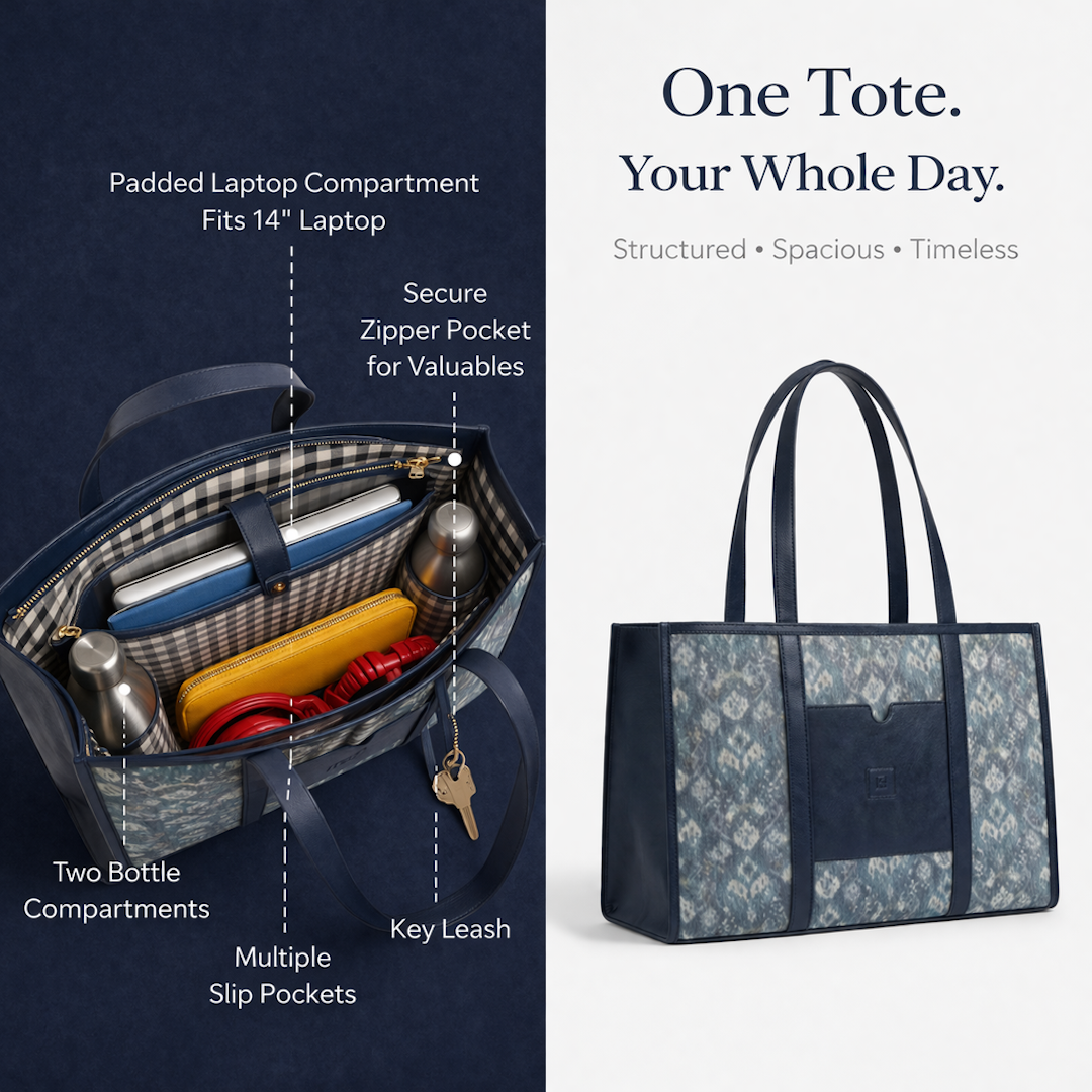 THE Urban Tote - GLOBAL EDITION - Indigo