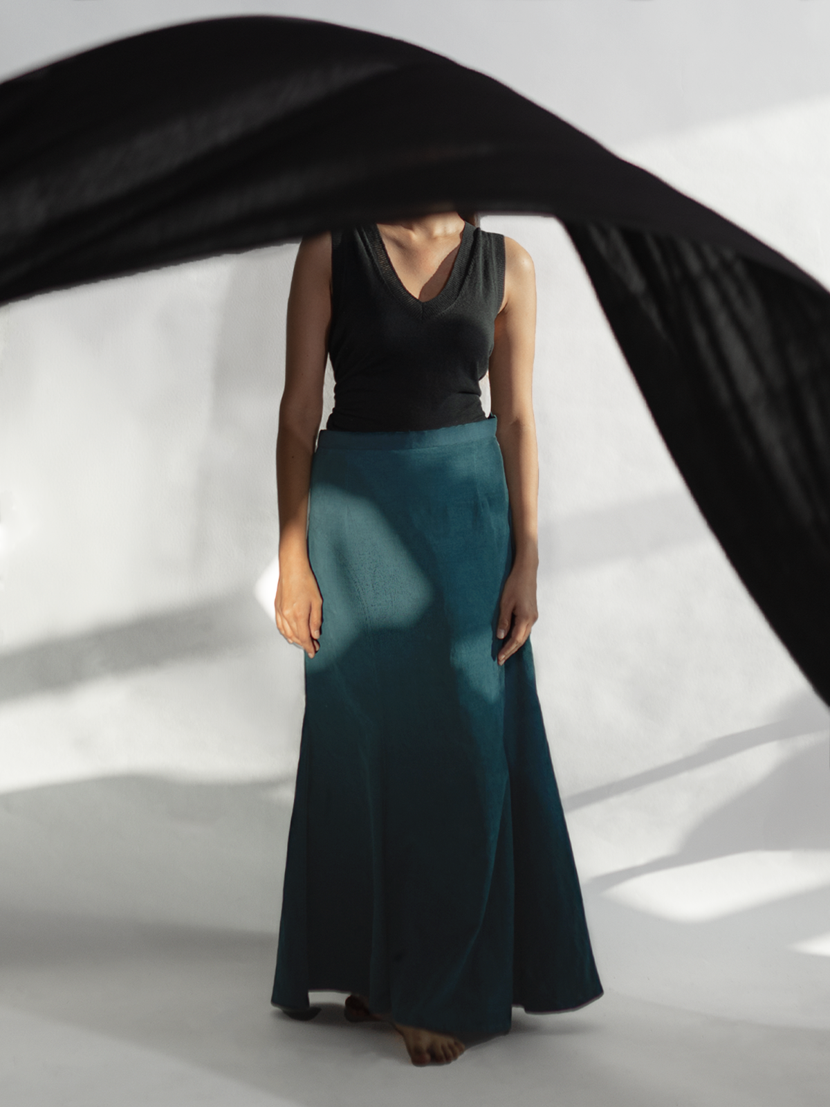 Mermaid Skirt - Peacock Blue