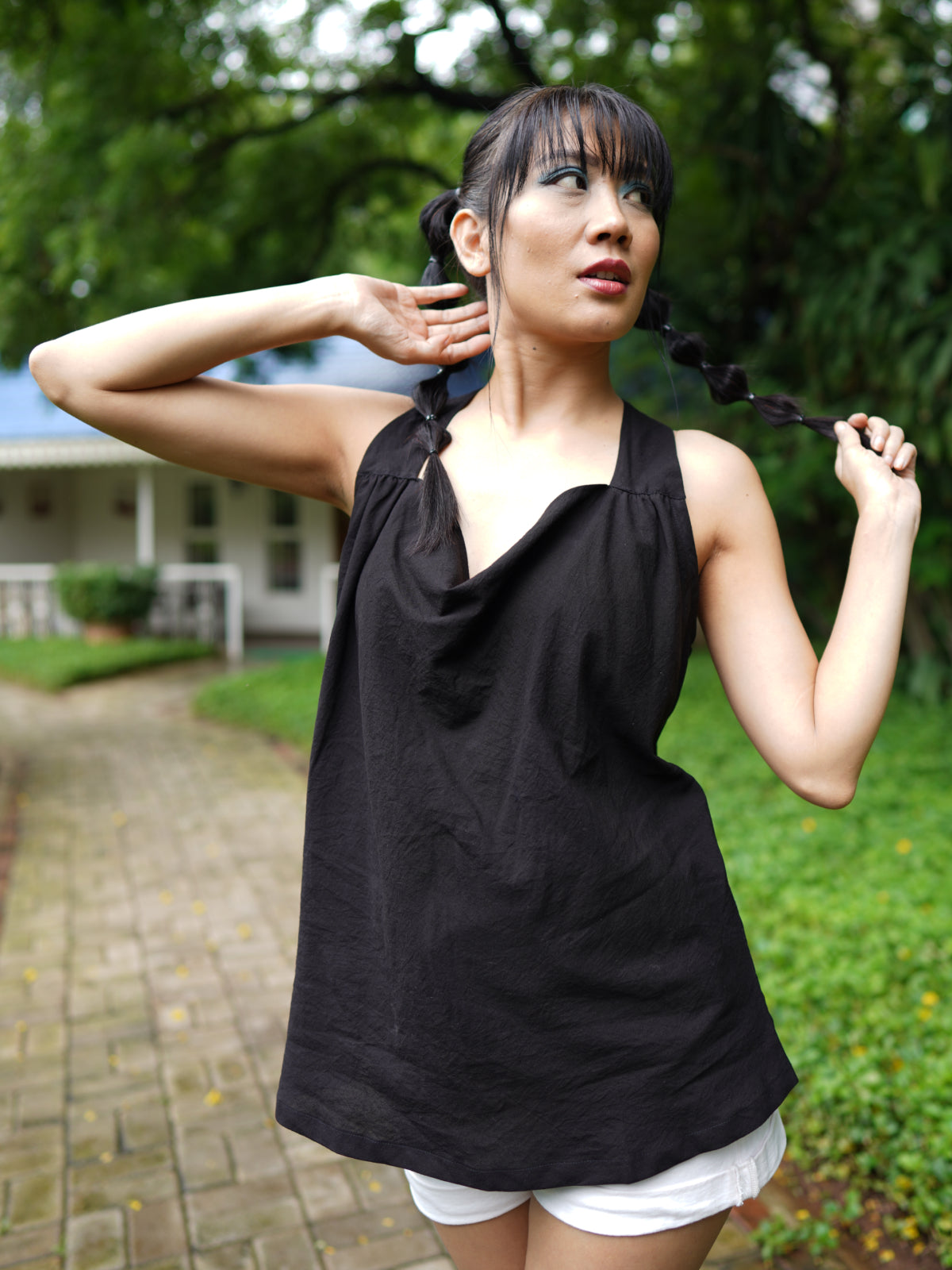 Racer Back Top - Black