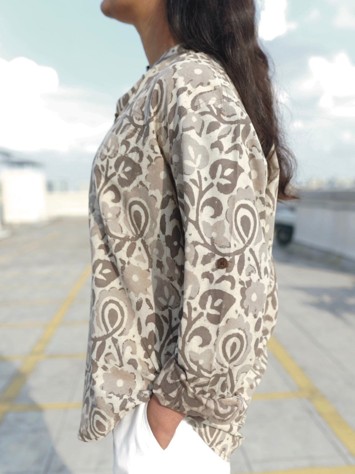 Abstract floral Print Shirt