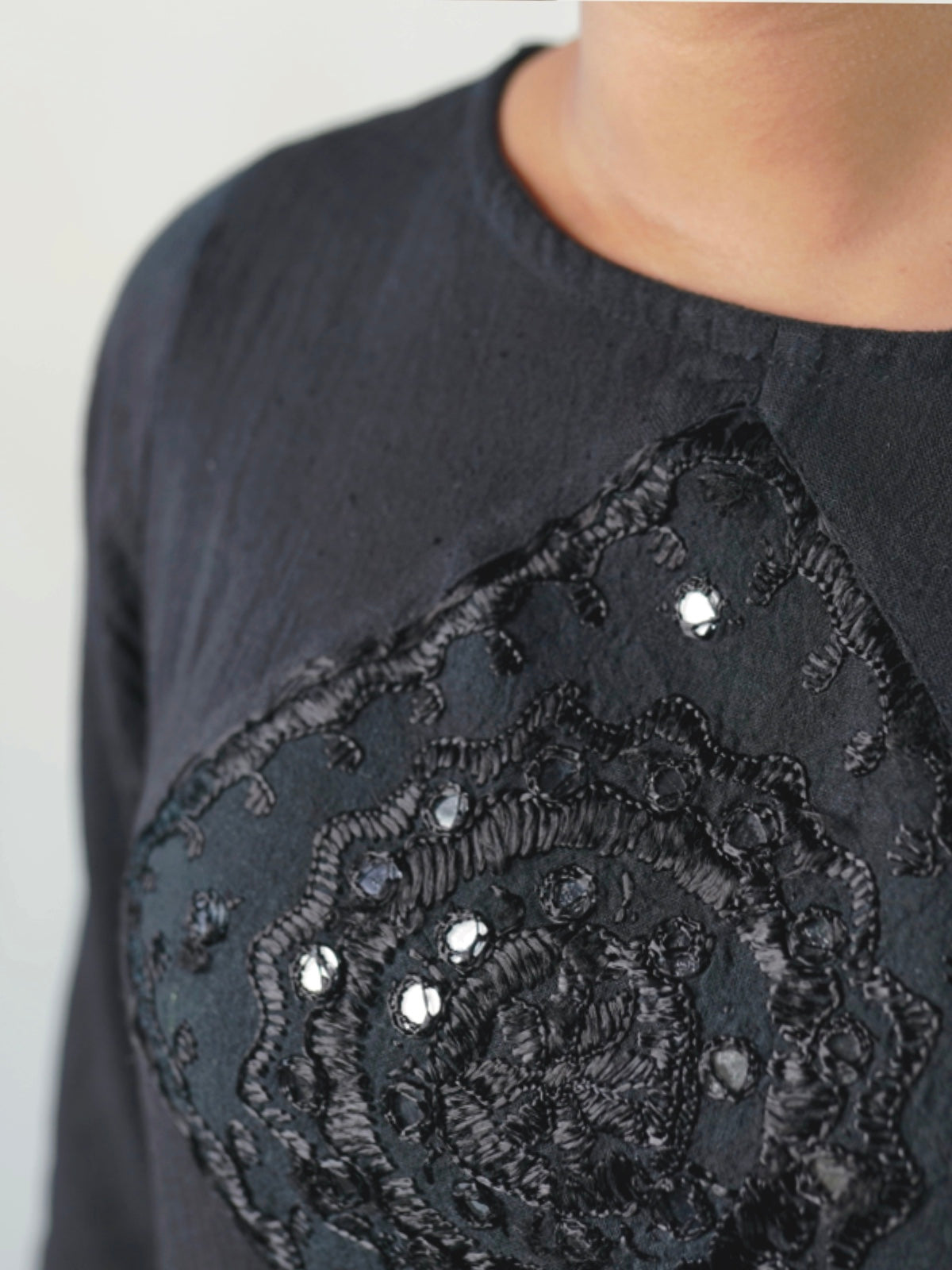 Kutch Embroidered Black Full Sleeve Dress