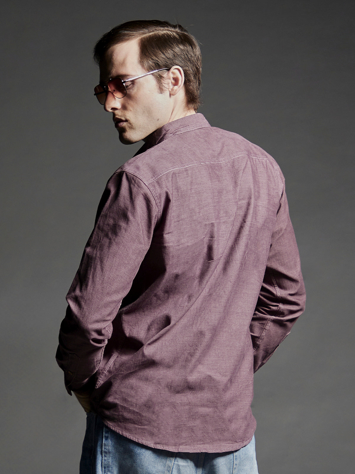 Spanish Mauve - Organic Corduroy Shirt