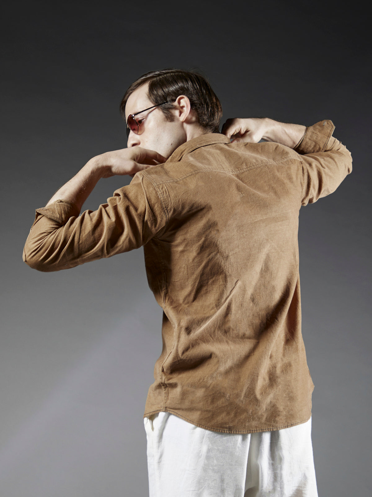 Berlin Tan- Organic Corduroy Shirt