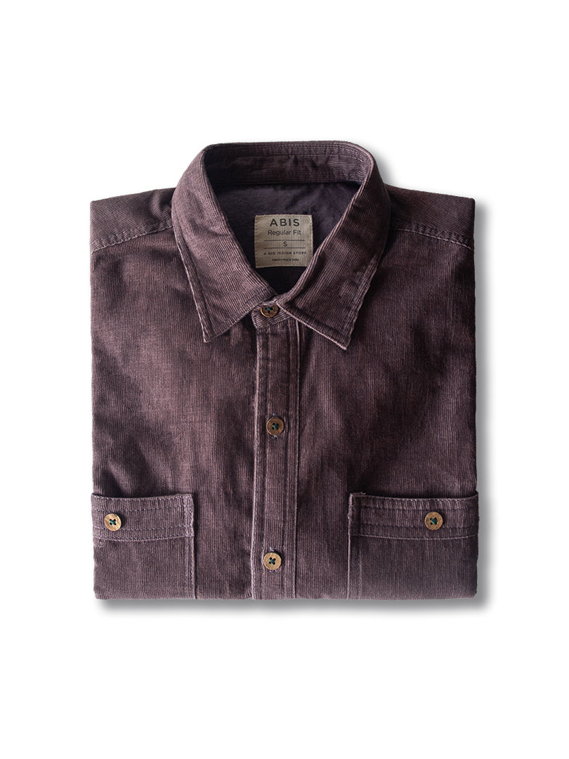 Spanish Mauve - Organic Corduroy Shirt